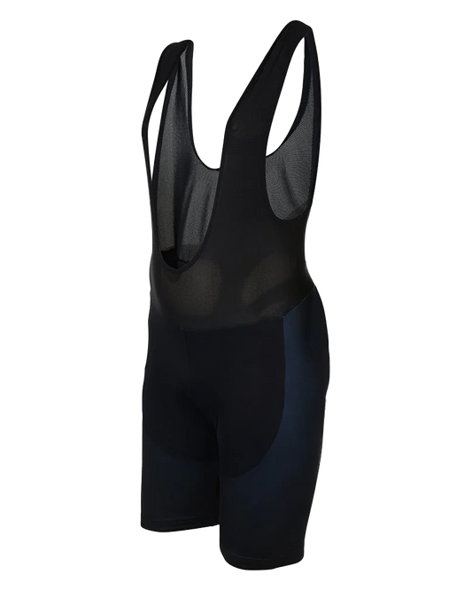 Mens All Black Padded Cycling Bib Shorts 01