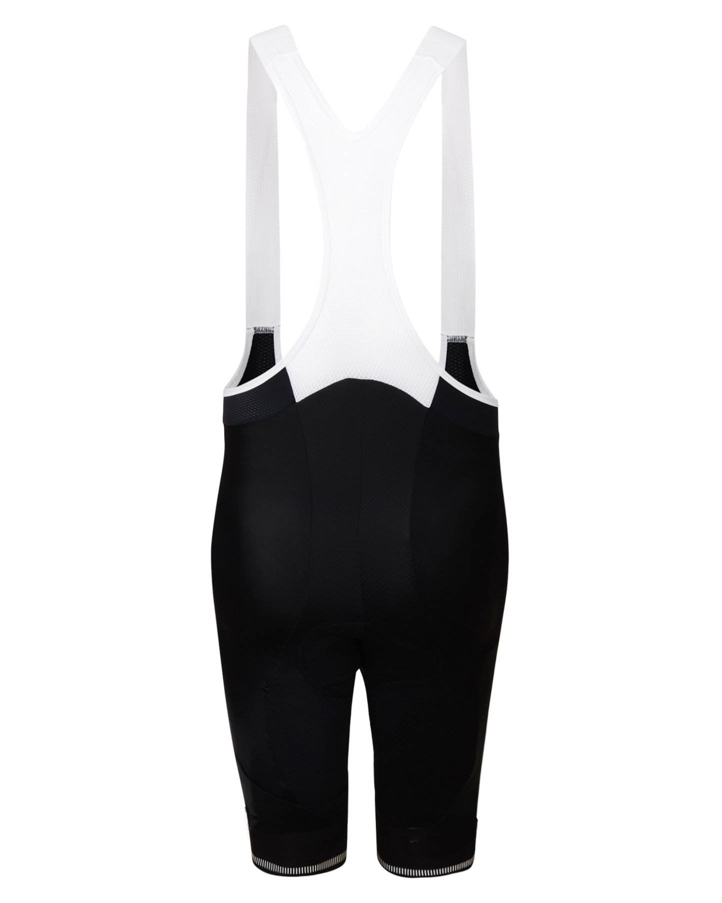 Mens Black Premium Padded Cycling Bib Shorts 02 with Compression Fabric and Reflective Elements