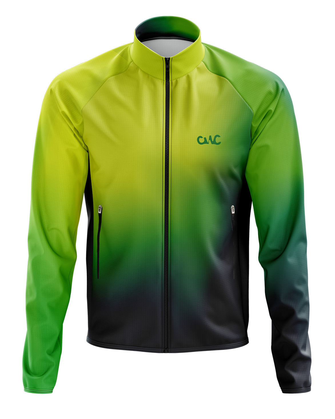 Mens Flare Hi Vis Yellow Green Winter Thermal Cycling Jacket with Ventilation Pockets and Reflective Elements - Pre-Order 03