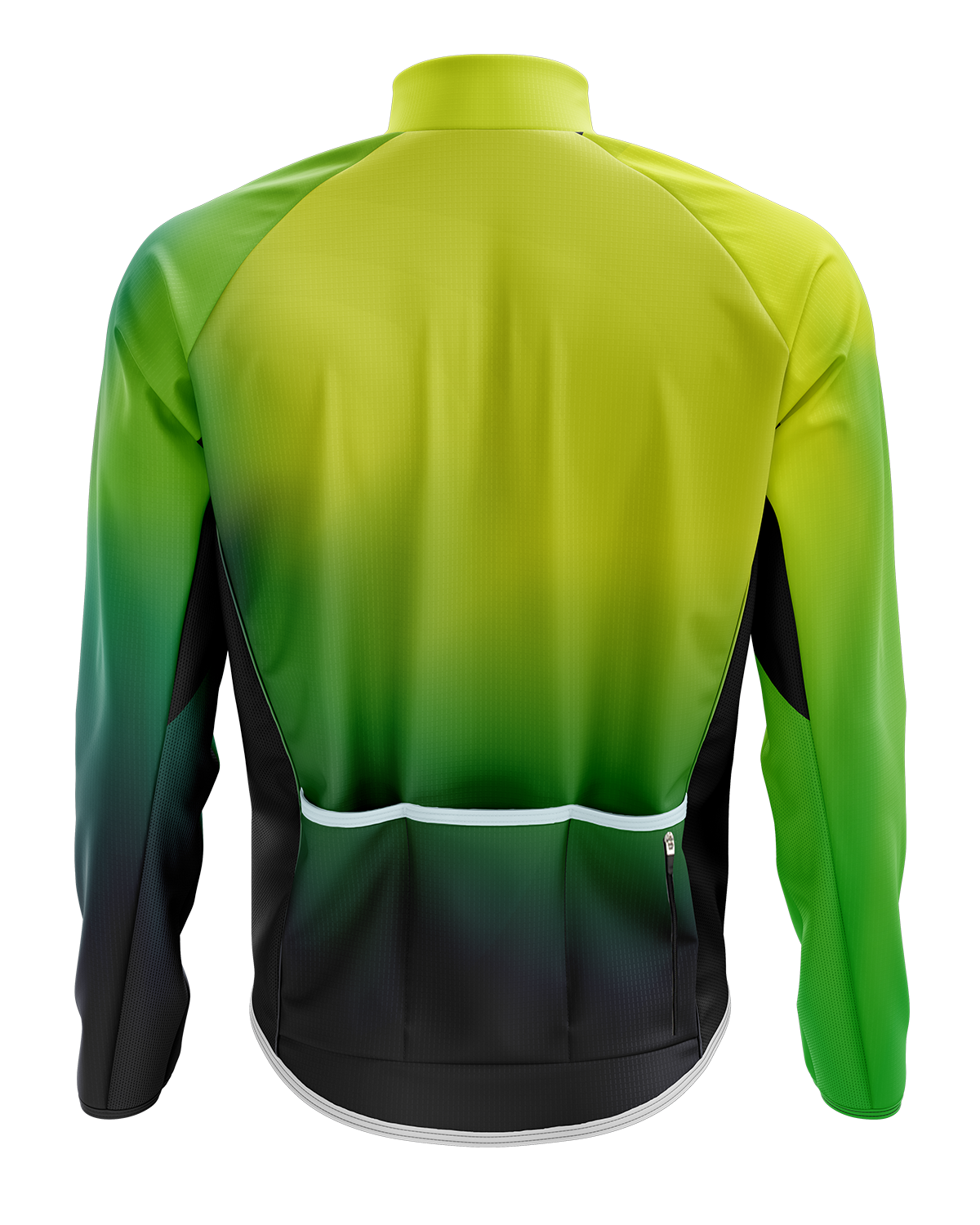 Mens Flare Hi Vis Yellow Green Winter Thermal Cycling Jacket with Ventilation Pockets and Reflective Elements - Pre-Order 03