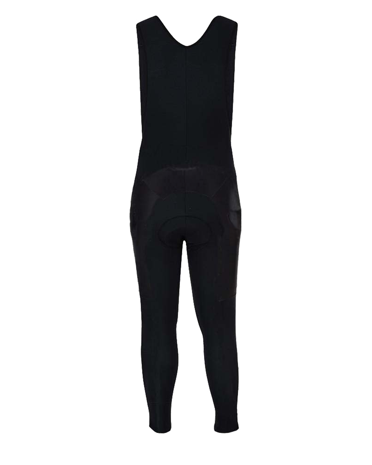 Mens Plain Black Padded Cycling Thermal Lycra Bib Tights 01