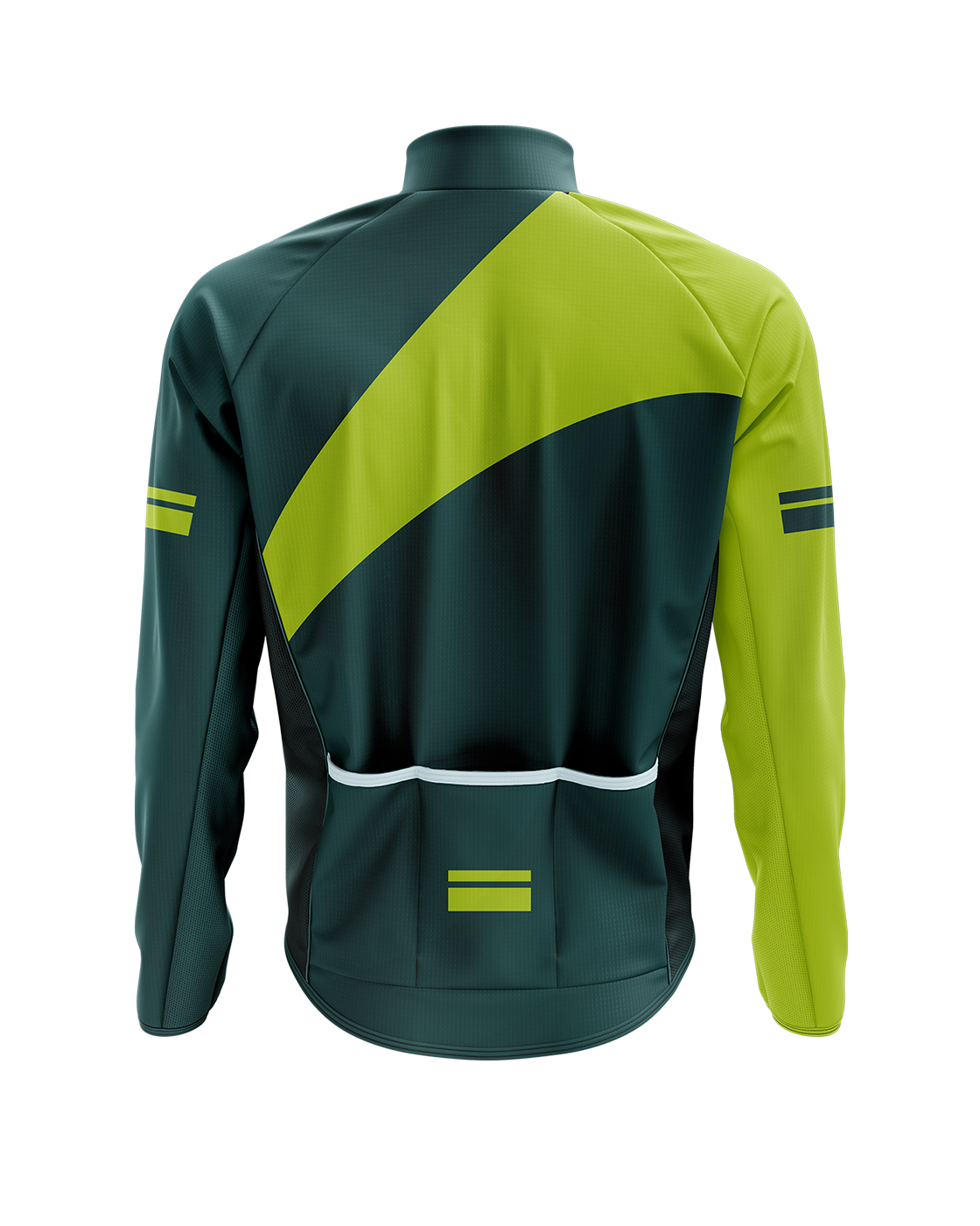 Mens Spring Cycling Jacket | Chroma Hi Vis & Green