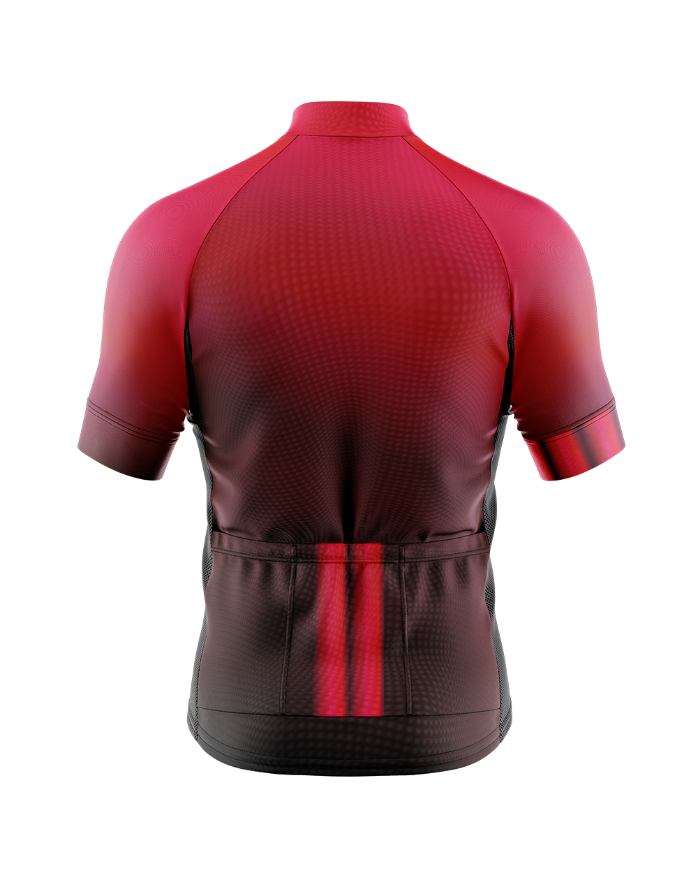Mens Flare Aubergine and Coral Short Sleeve Cycling Jersey