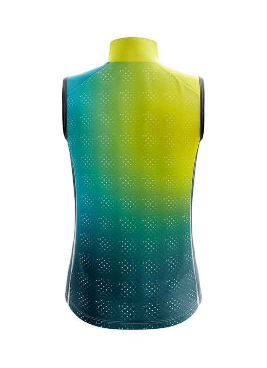 Womens Cycling Gilet | Mika HiVis Green & Emerald