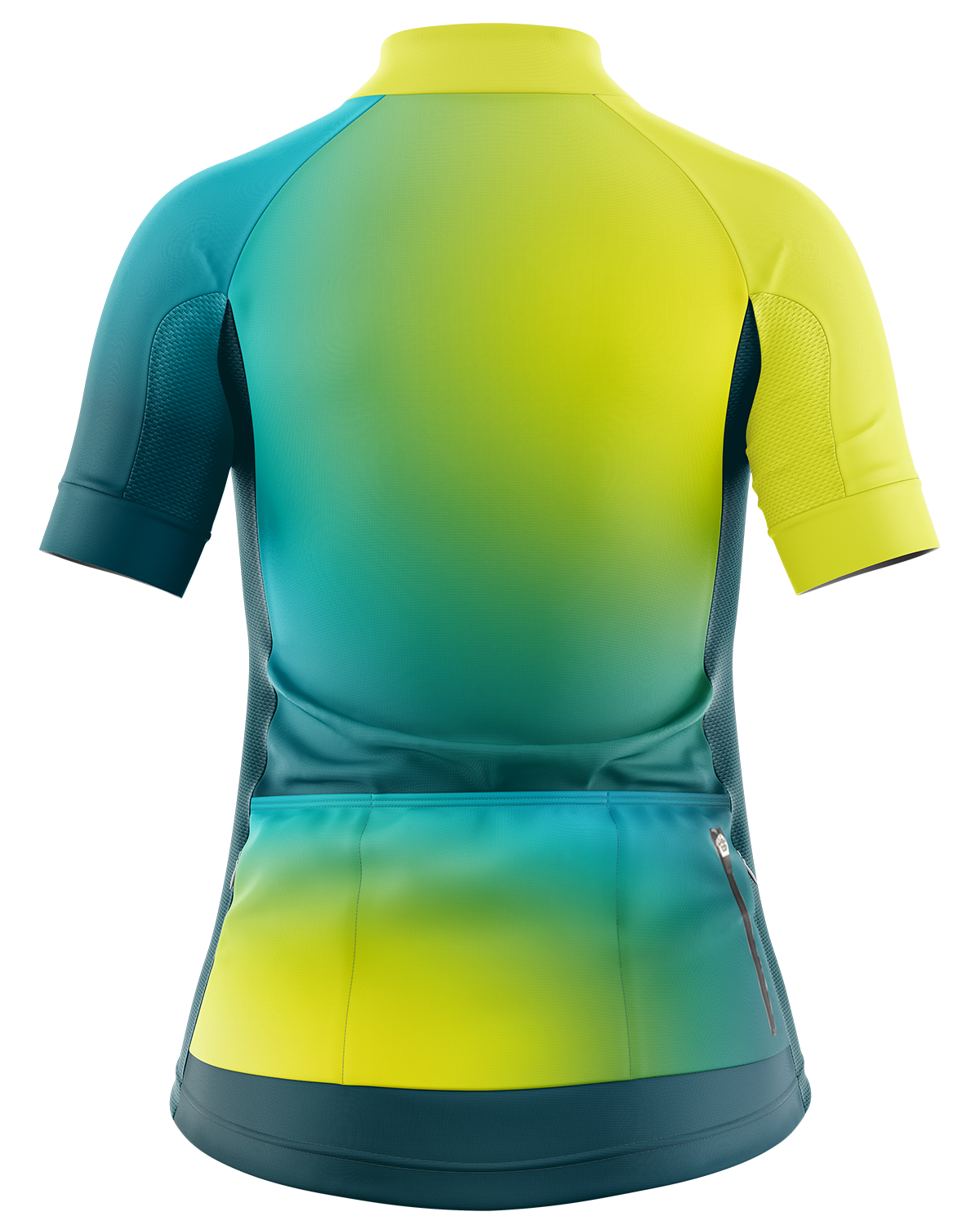 Womens Short Sleeve Cycling Jersey | Mika Hi Vis Green & Emerald