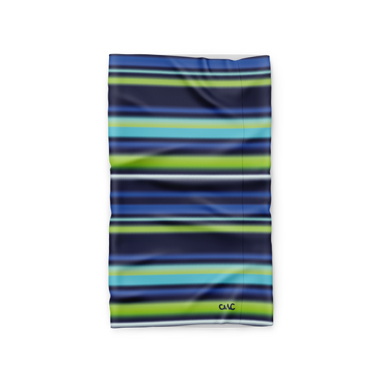 Blue Stripe Flare Lightweight Cycling Neck Warmer Scarf Snood