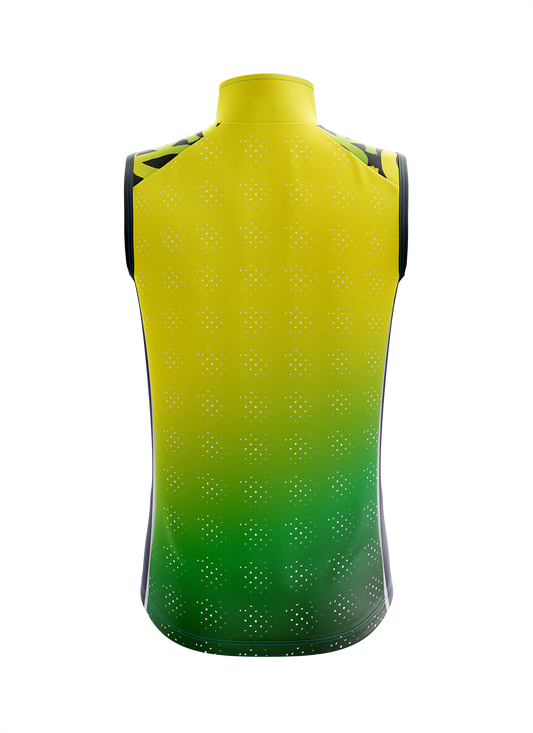 Mens Cycling Gilet | Tag Hi Vis Yellow & Black