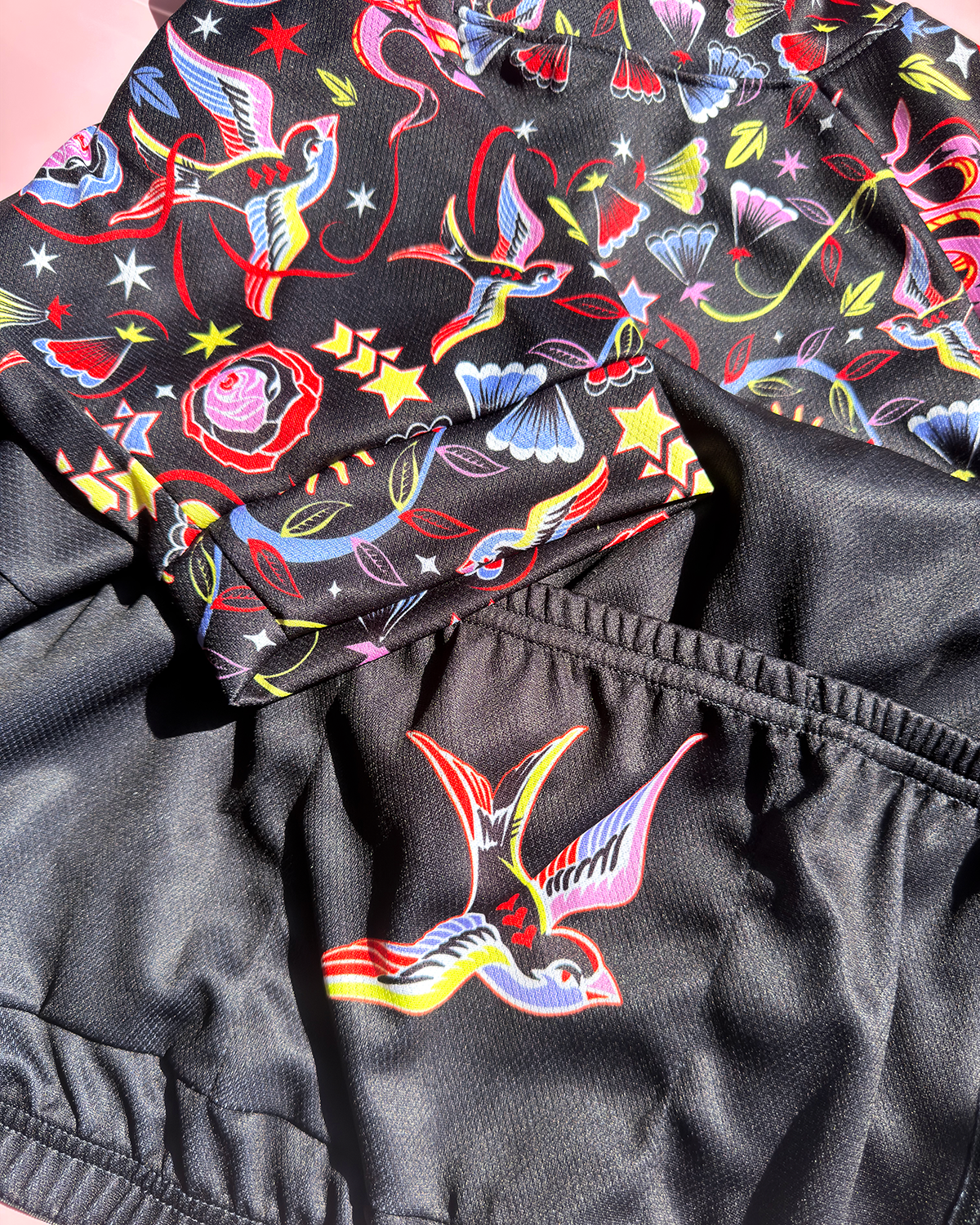 Womens Short Sleeve Cycling Jersey | Iris Black