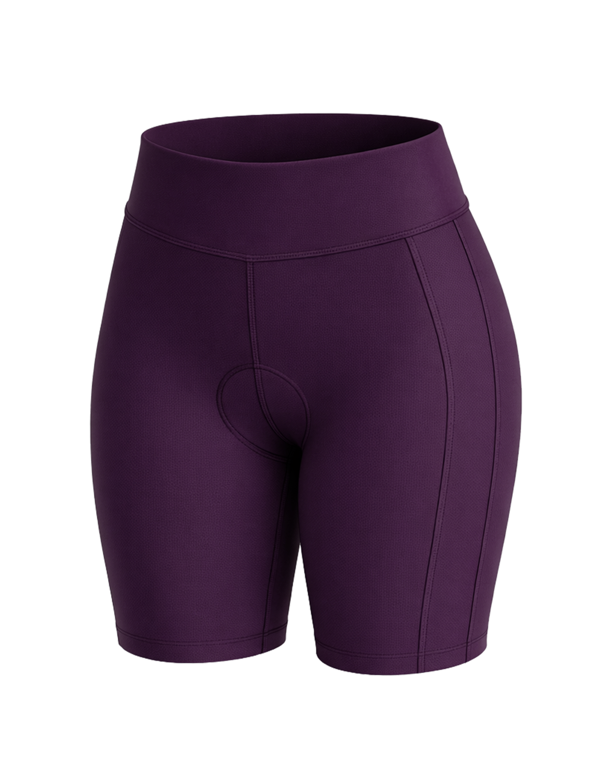 Womens Padded High Waisted Cycling Shorts | Alchemy Purple