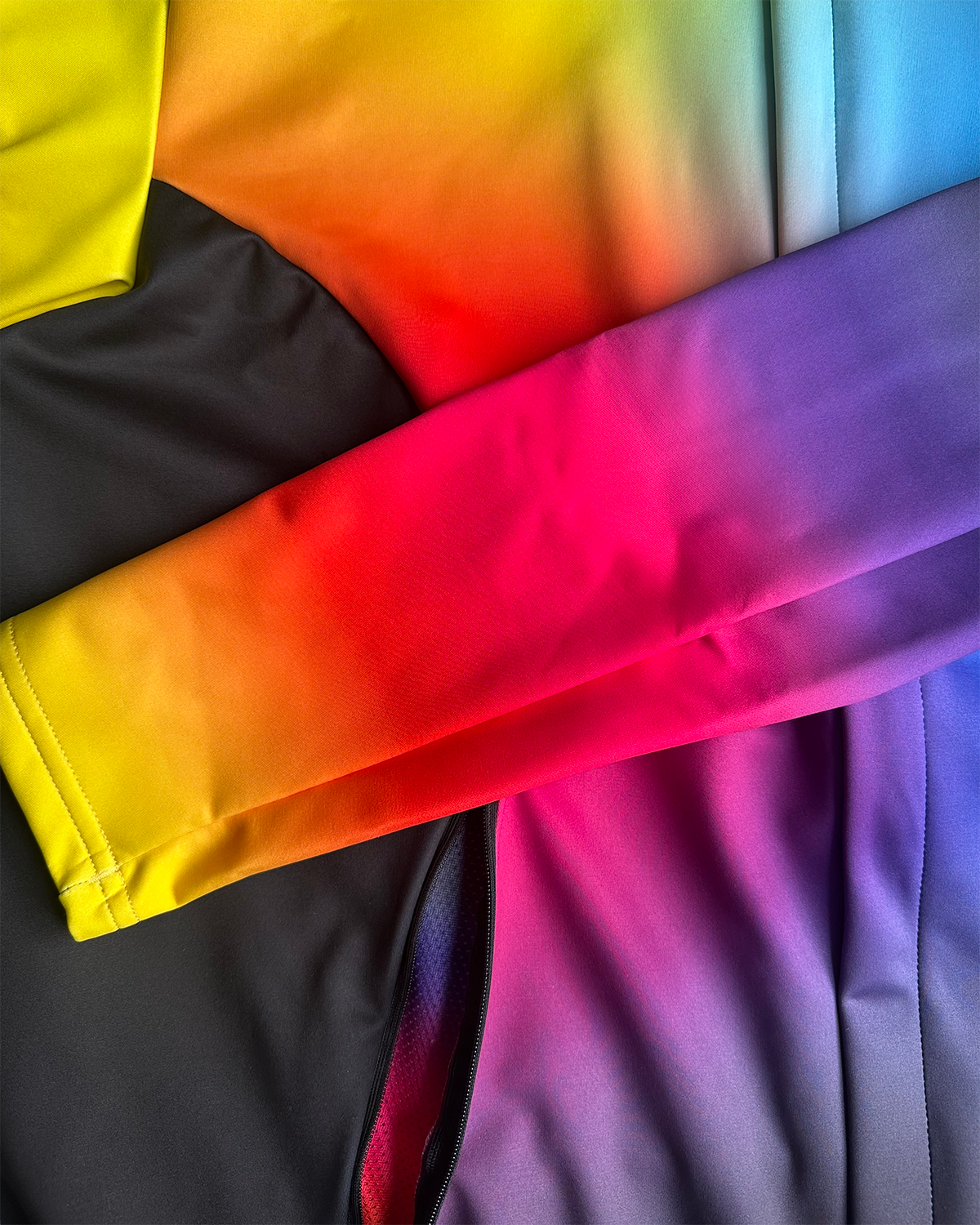 Women's Bright Multi Coloured Winter Thermal Cycling Jacket with Ventilation Pockets and Reflective Detailing - Cycle Wear Central