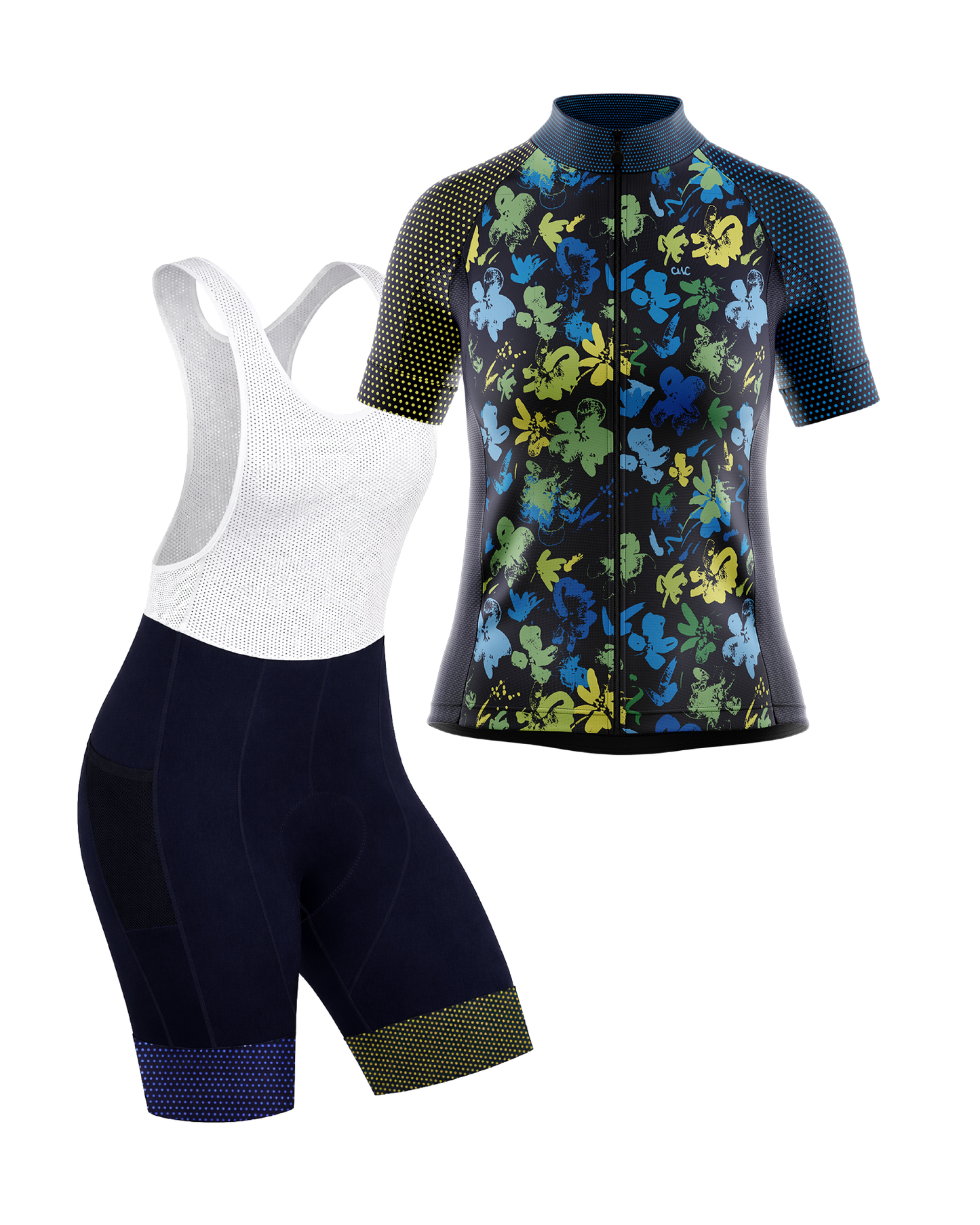 Womens Short Sleeve Cycling Jersey | Minnie Navy