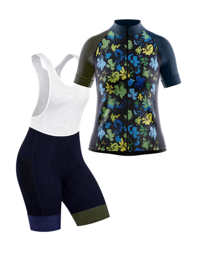 Womens Short Sleeve Cycling Jersey | Minnie Navy