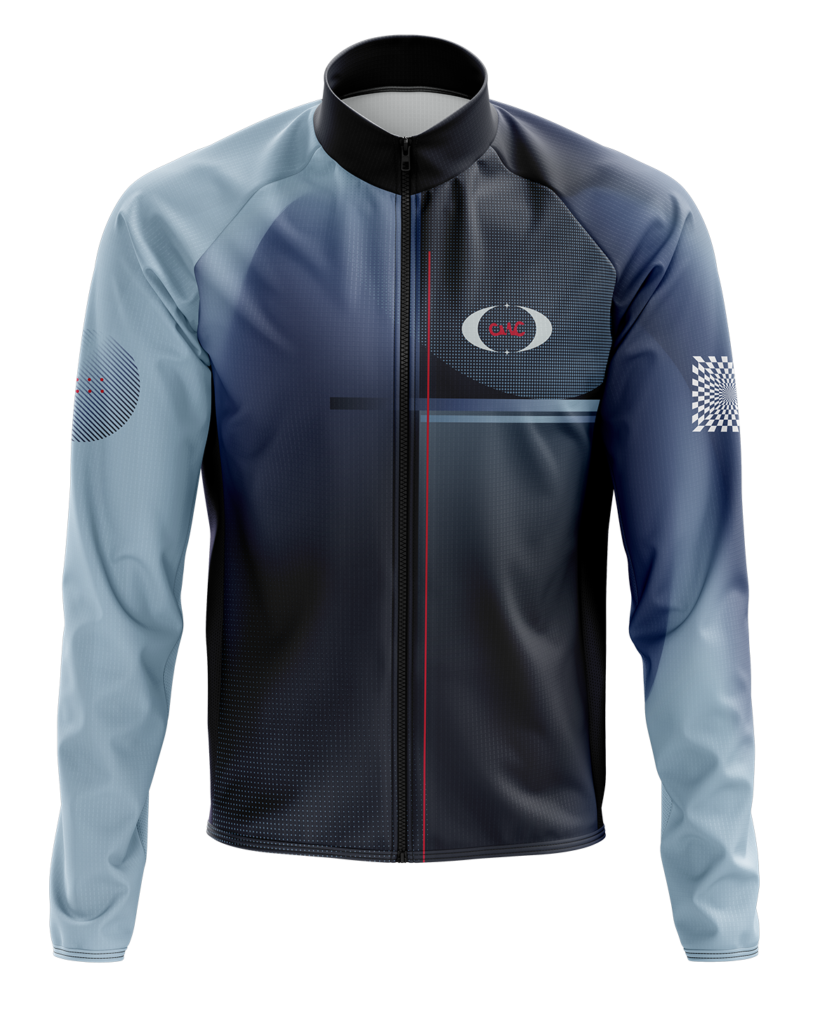 Mens Spring Cycling Jacket | Astro Blue & Charcoal
