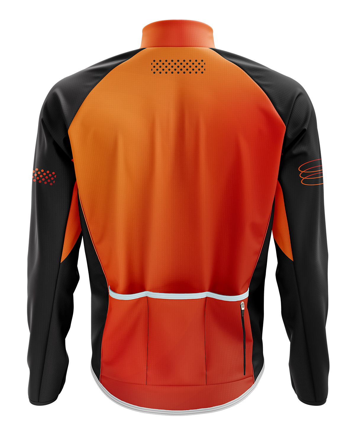 Mens Winter Cycling Jacket | Jovi Orange & Black