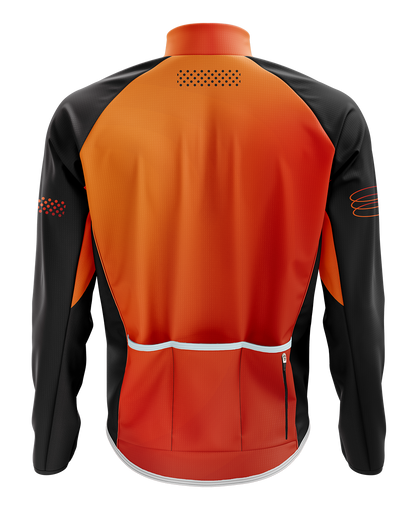 Mens Winter Cycling Jacket | Jovi Orange & Black