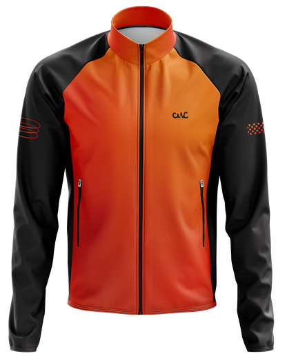 Mens Winter Cycling Jacket | Jovi Orange & Black