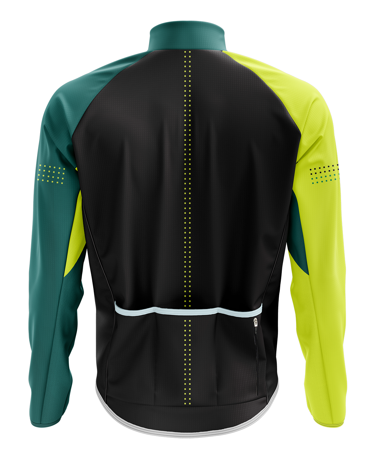 Mens Winter Cycling Jacket | Verte Fluo Green & Black