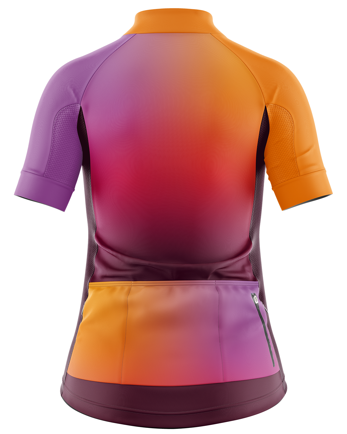 Womens Short Sleeve Cycling Jersey | Mika Bright Orange & Purple