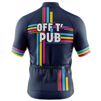Mens Blue Off T'Pub Short Sleeve Cycling Jersey - Pre-Order 03 - Cycle Wear Central