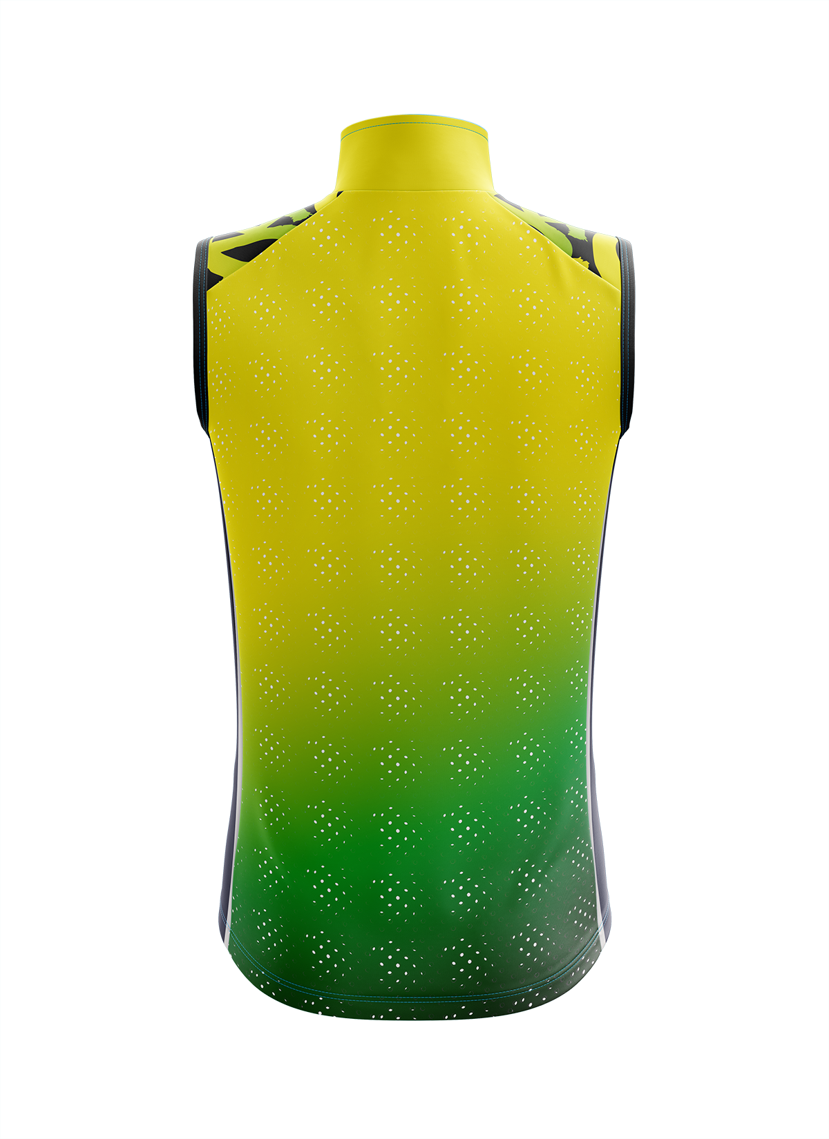 Mens Cycling Gilet | Tag Hi Vis Yellow & Black