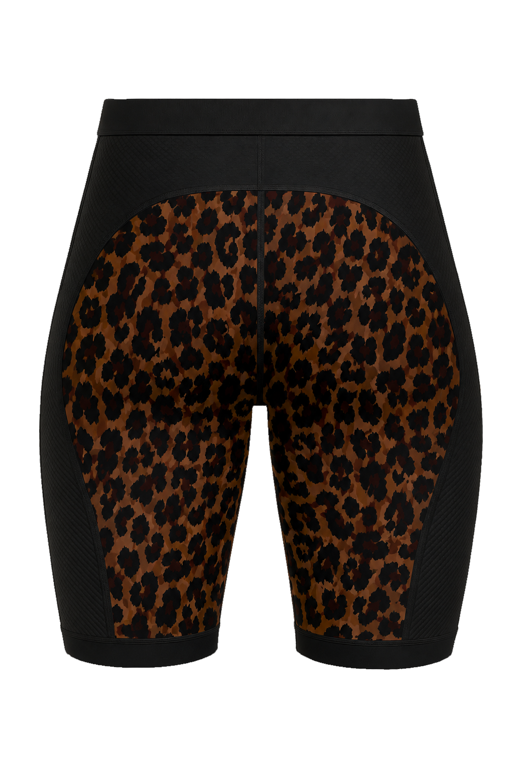Womens Padded Cycling Liner Undershorts | Savannah Black & Leopard Print