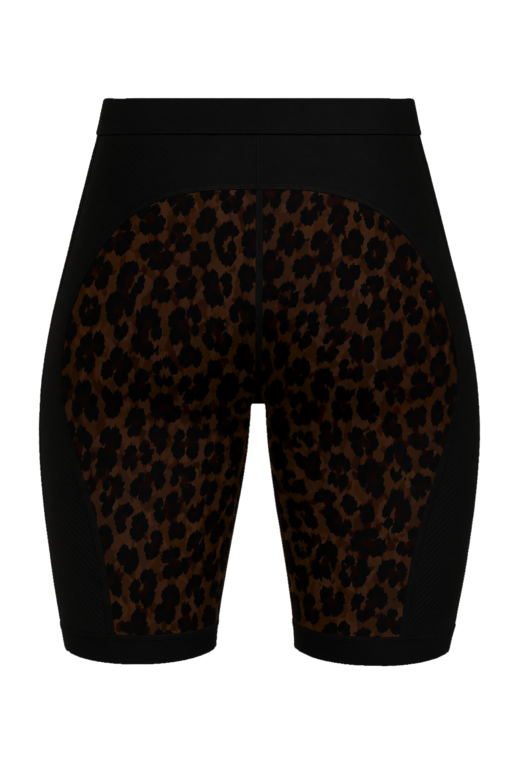 Womens Padded Cycling Liner Undershorts | Savannah Black & Leopard Print